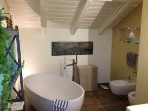 abtauchen im Badezimmer